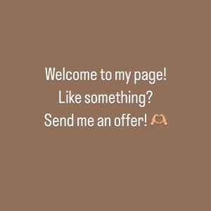 WELCOME TO MY PAGE 🤎